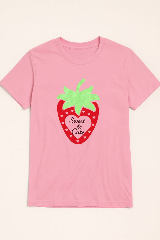 Sweet & Cute Strawberry T-Shirt