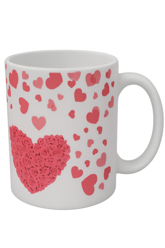 Best Mom Ever Mug – Heart & Rose Design